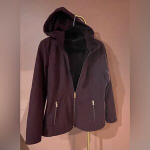 ZeroXposur Women's Hooded Jacket - Dark wine